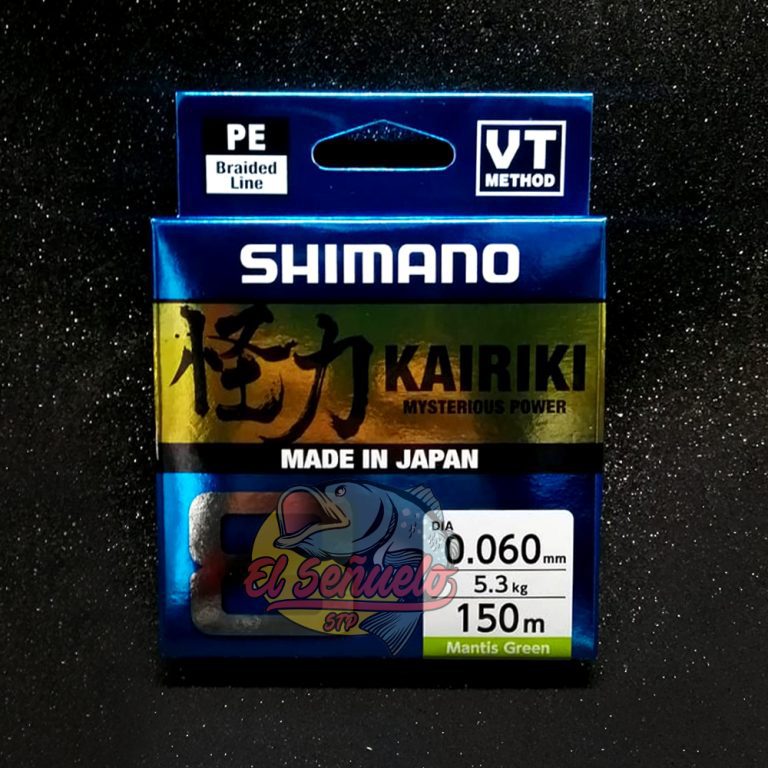 Linha de Pesca Shimano Kairiki PE Multifilamento 8 Fios Trançados Verde