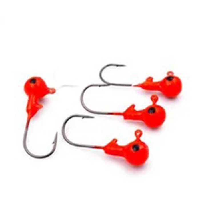 Mustad Jig Head Unisex Adulto UV Orange Jig Head, Taglia unica