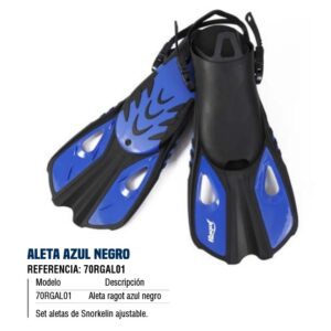 ALETA AZUL NEGRO RAGOT