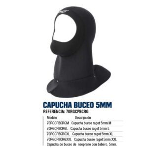 CAPUCHA BUCEO RAGOT 5MM