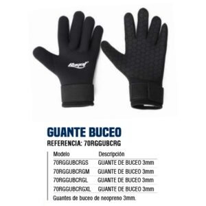 GUANTES DE BUCEO RAGOT 3MM