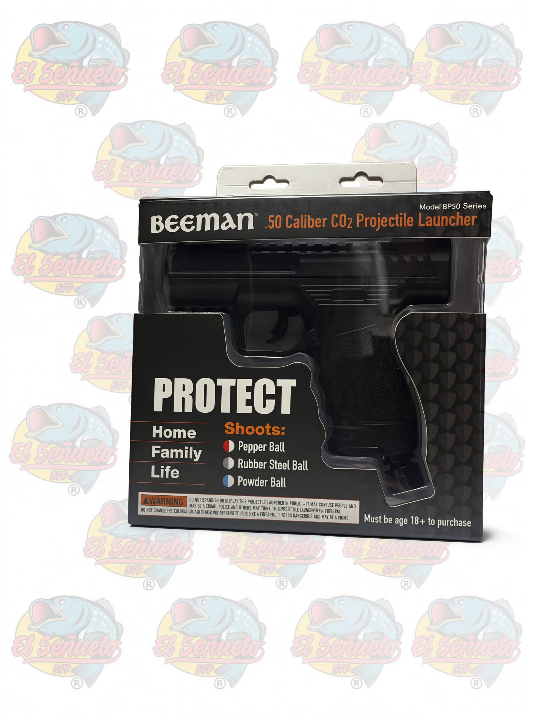 Pistola Beeman BP50 .50 CO2 | Defensa No Letal + 13 Balines - Imagen 2